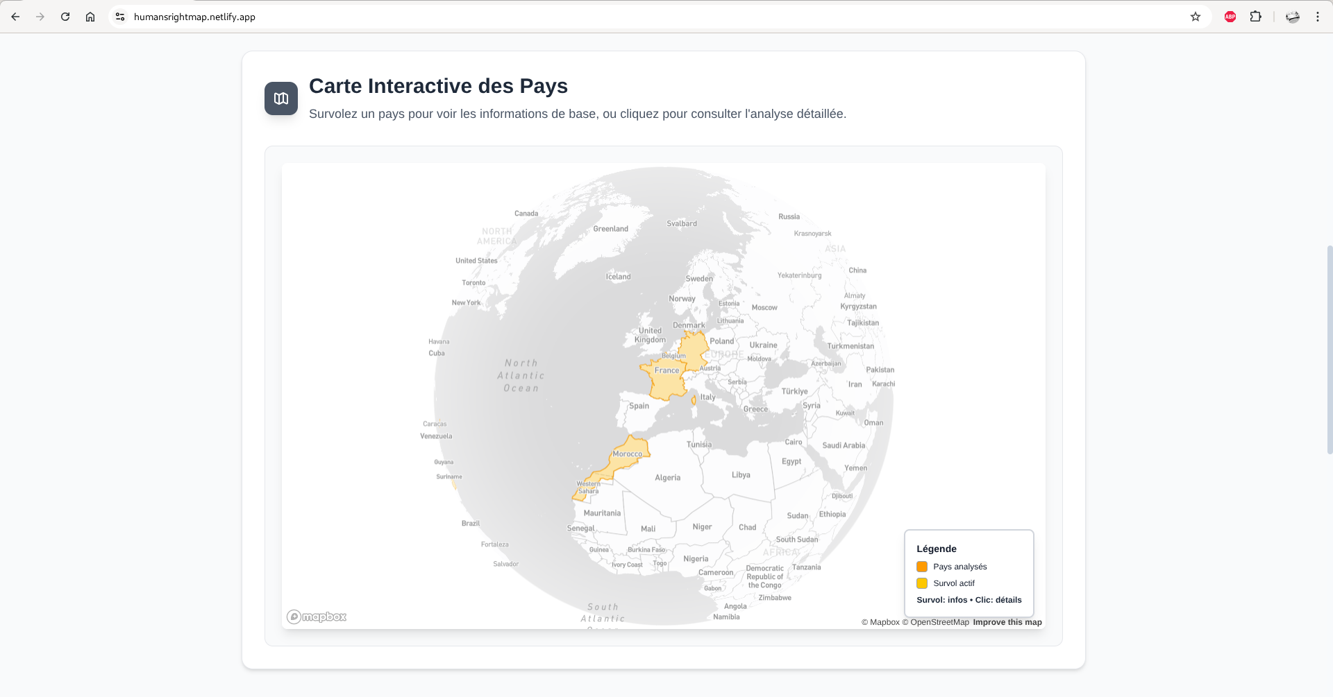 Human Rights Map